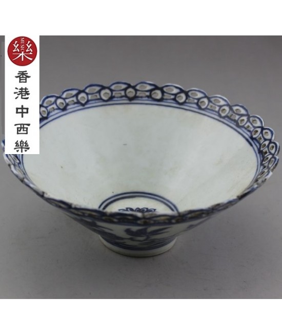 青花花邊瓷碗 青花花邊瓷碗